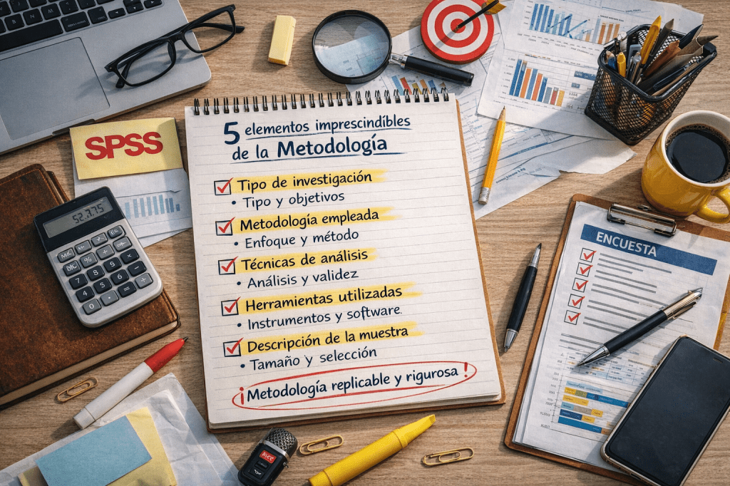 Sí o sí, lo que en metodología tienes que&nbsp;escribir